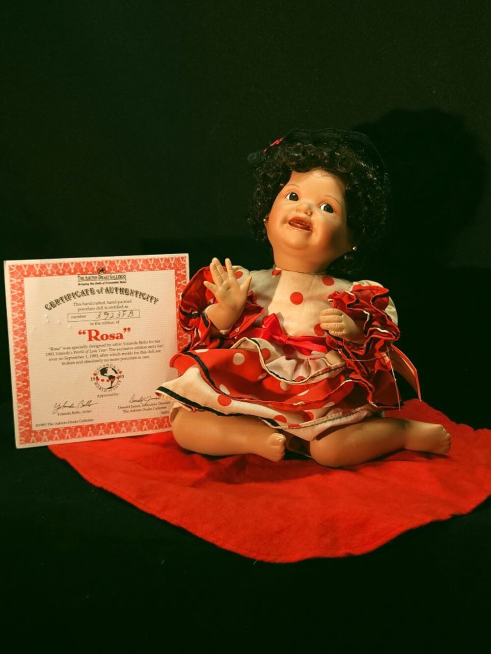 Ashton‑Drake “Rosa” Porcelain Doll – Yolanda Bello – COA